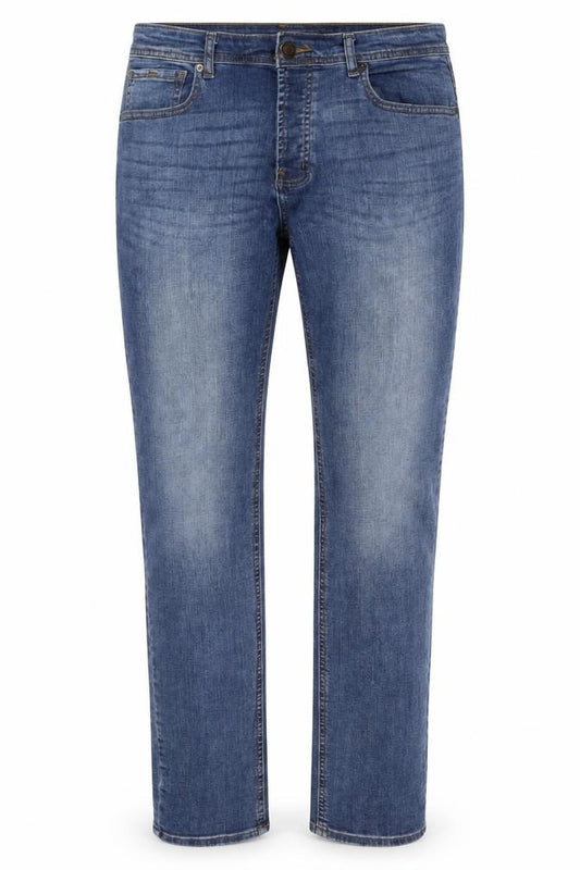 Denim Co. Men’s Blue W34 L34 Slim Straight Stretch Jeans