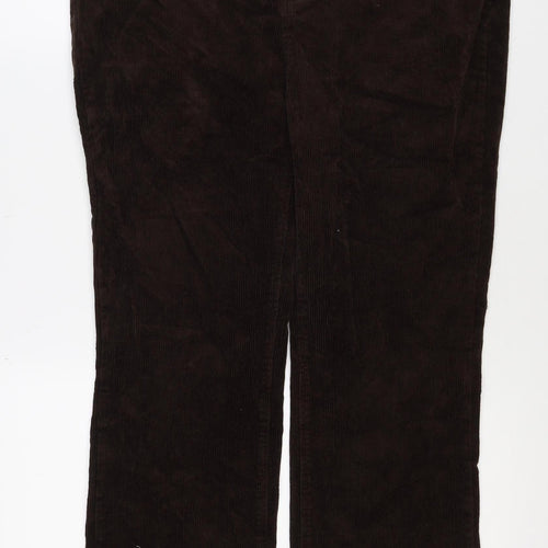 Joe Browns Women’s Brown Corduroy Bootcut Trousers UK 14 Pockets