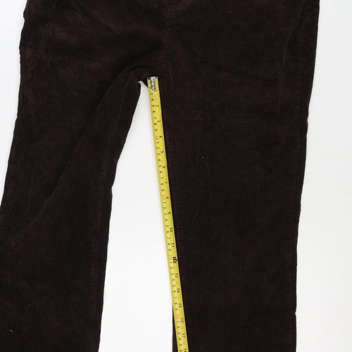 Joe Browns Women’s Brown Corduroy Bootcut Trousers UK 14 Pockets