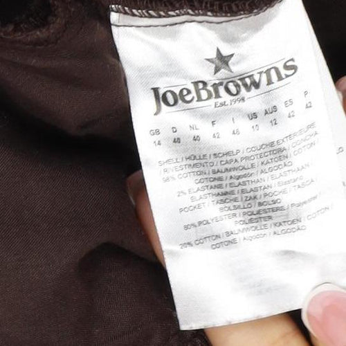 Joe Browns Women’s Brown Corduroy Bootcut Trousers UK 14 Pockets