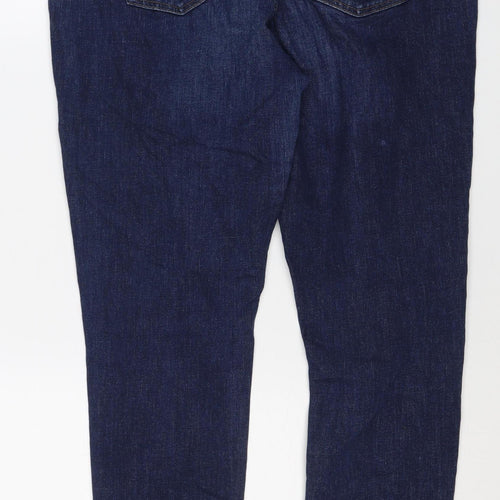 Dorothy Perkins Women Blue UK 14 Skinny Distressed Stretch Jeans