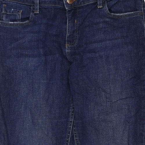 Dorothy Perkins Women Blue UK 14 Skinny Distressed Stretch Jeans