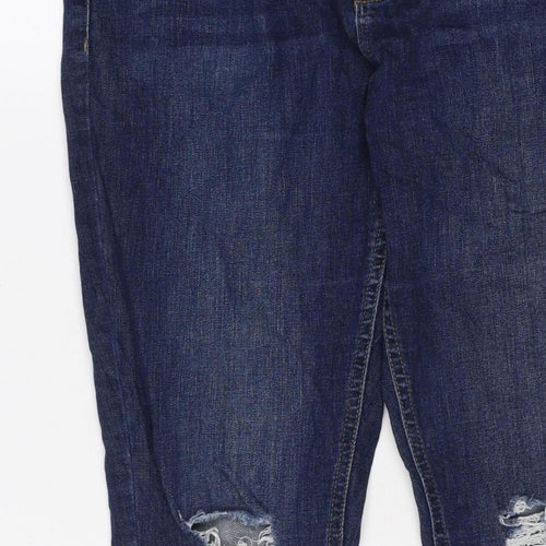 Dorothy Perkins Women Blue UK 14 Skinny Distressed Stretch Jeans