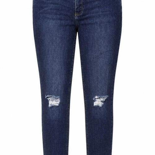 Dorothy Perkins Women Blue UK 14 Skinny Distressed Stretch Jeans