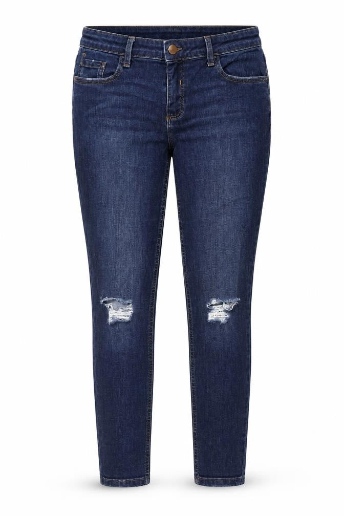 Dorothy Perkins Women Blue UK 14 Skinny Distressed Stretch Jeans