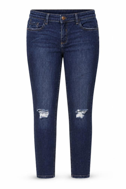 Dorothy Perkins Women Blue UK 14 Skinny Distressed Stretch Jeans