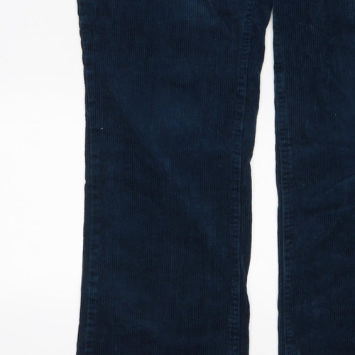 Joe Browns Women’s Blue UK 14 Corduroy Straight Trousers Pockets