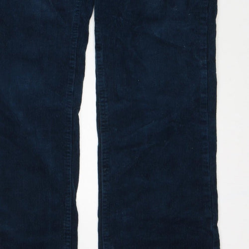 Joe Browns Women’s Blue UK 14 Corduroy Straight Trousers Pockets