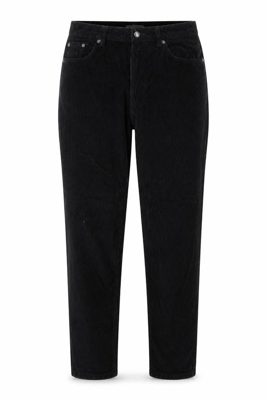 Topshop Women’s Black W30 UK 12 Corduroy Straight Trousers