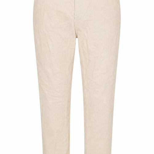 Marks & Spencer Women Beige Corduroy Straight Trousers UK 18 Regular