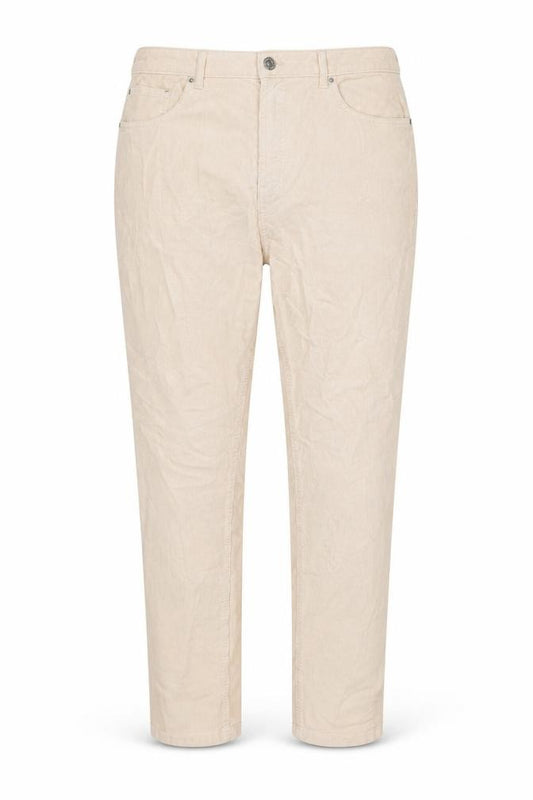 Marks & Spencer Women Beige Corduroy Straight Trousers UK 18 Regular