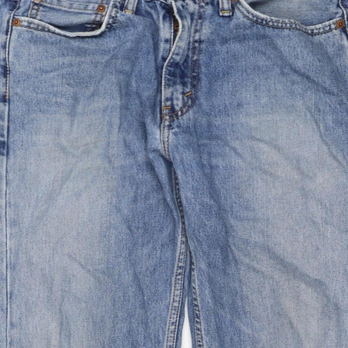 Levi's Men's Blue W31 L32 Engineered Straight Distressed Jeans