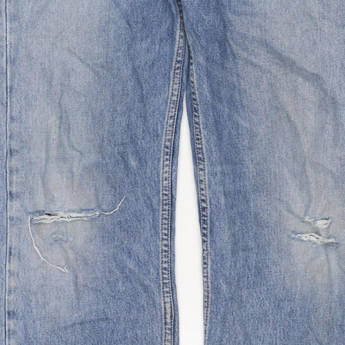 Levi's Men's Blue W31 L32 Engineered Straight Distressed Jeans