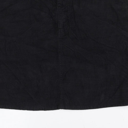 J.Crew Women Black Corduroy Pencil Skirt Size 28 Pockets
