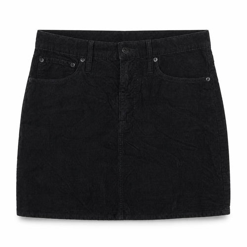 J.Crew Women Black Corduroy Pencil Skirt Size 28 Pockets