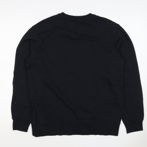 Baleno Men Black M Graphic Print Crew Neck Pullover Sweatshirt