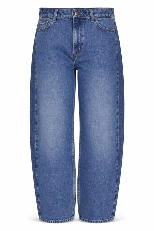 Per Una Denim Women Blue UK 10 Long Wide Leg High Rise Jeans