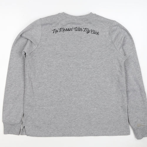 ASOS Women’s Grey Pingu Penguin Graphic Crew Neck Sweatshirt UK 6