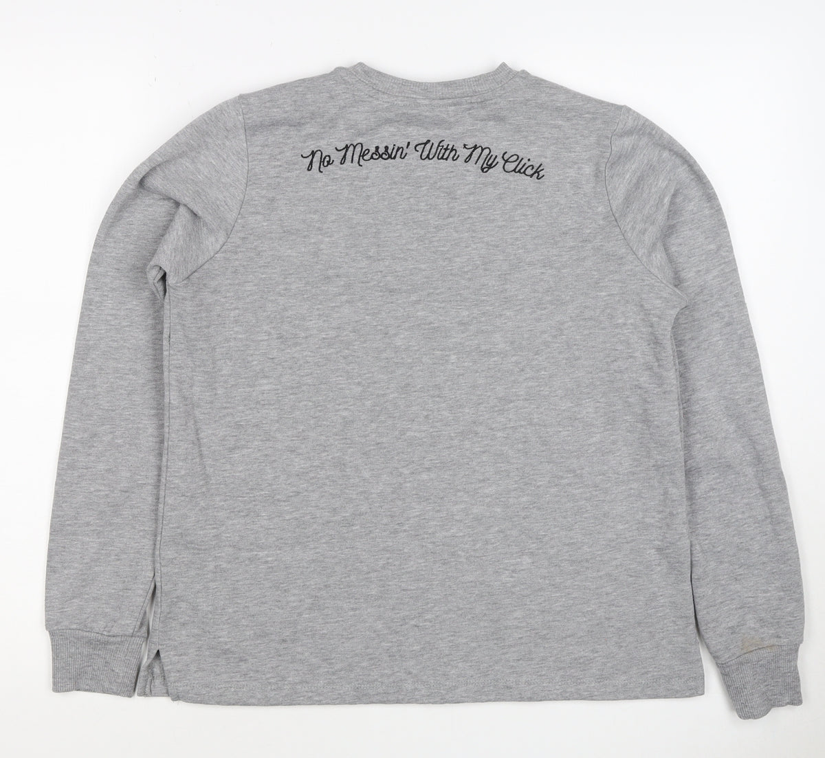 ASOS Women’s Grey Pingu Penguin Graphic Crew Neck Sweatshirt UK 6