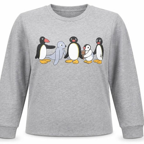 ASOS Women’s Grey Pingu Penguin Graphic Crew Neck Sweatshirt UK 6