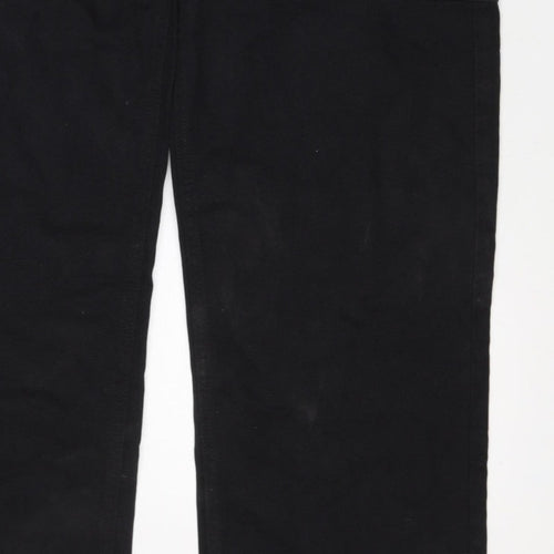 Marks and Spencer Men's Black M Long Straight Cargo Cotton Jeans