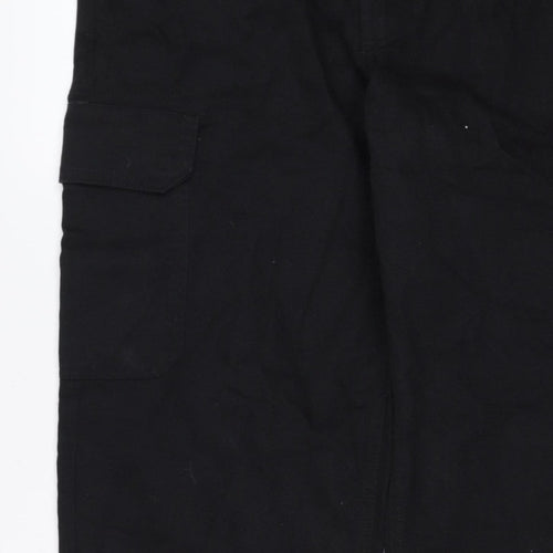 Marks and Spencer Men's Black M Long Straight Cargo Cotton Jeans