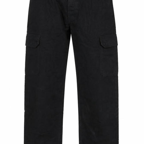 Marks and Spencer Men's Black M Long Straight Cargo Cotton Jeans