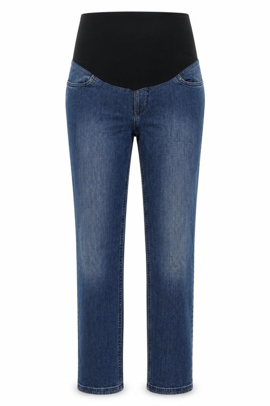 JoJo Maman Bébé Women Blue UK 10 Maternity Straight Stretch Jeans