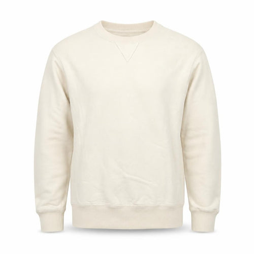 UNIQLO Men’s Beige M Crew Neck Pullover Cotton Sweatshirt Classic