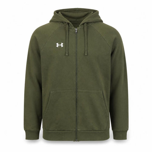 Under Armour Men’s Green M Full Zip Hooded Fleece Sports Hoodie