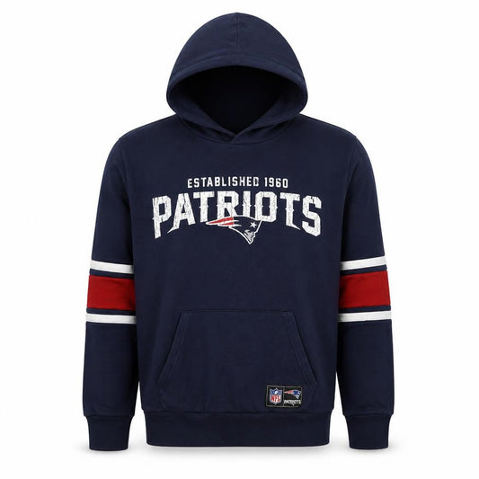 NFL Patriots Men’s Blue S Pullover Hoodie Graphic American Football