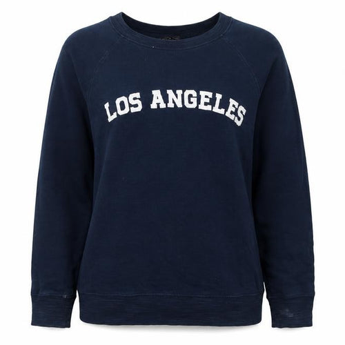 M&S Women’s Navy Los Angeles Cotton Raglan Sweatshirt UK 10