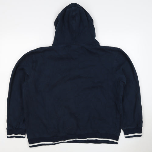 England Rugby Men's Blue XL Pullover Hoodie Embroidered Sports