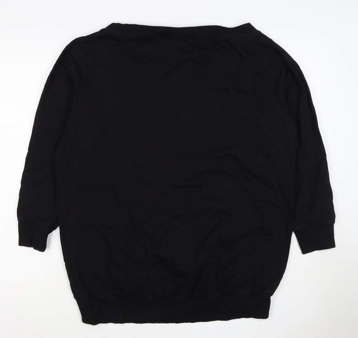Coca-Cola Women’s Black L Classic Sequin Logo Pullover Sweatshirt