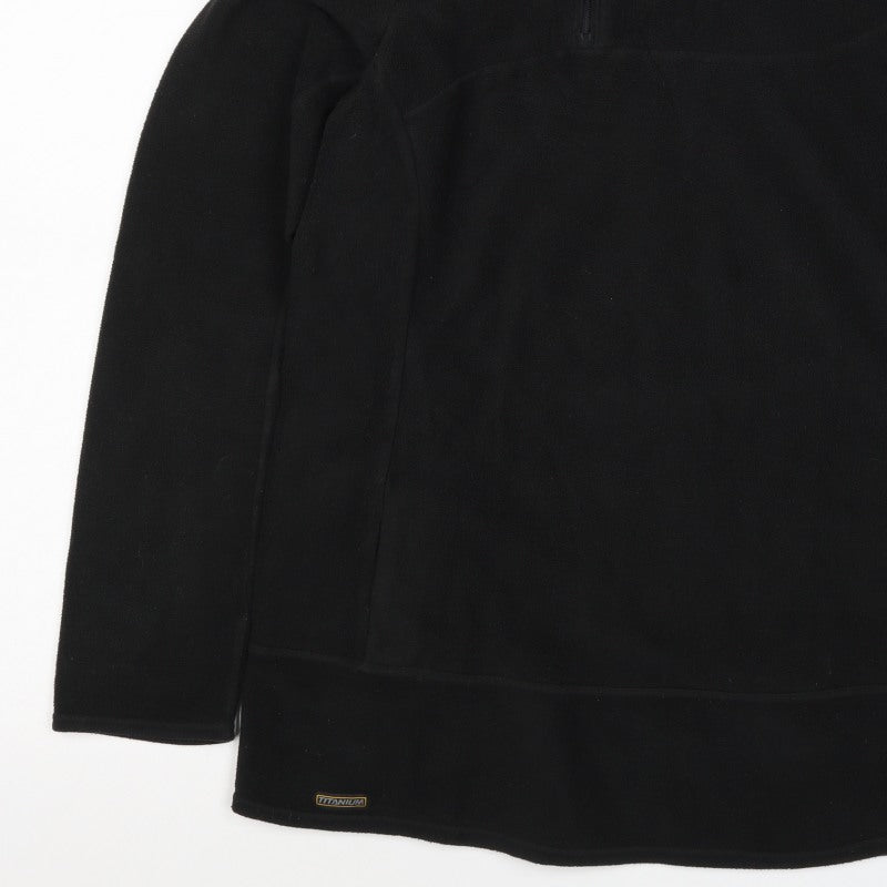 Columbia Titanium Unisex Adults Black XL 1/4 Zip Fleece Sweatshirt