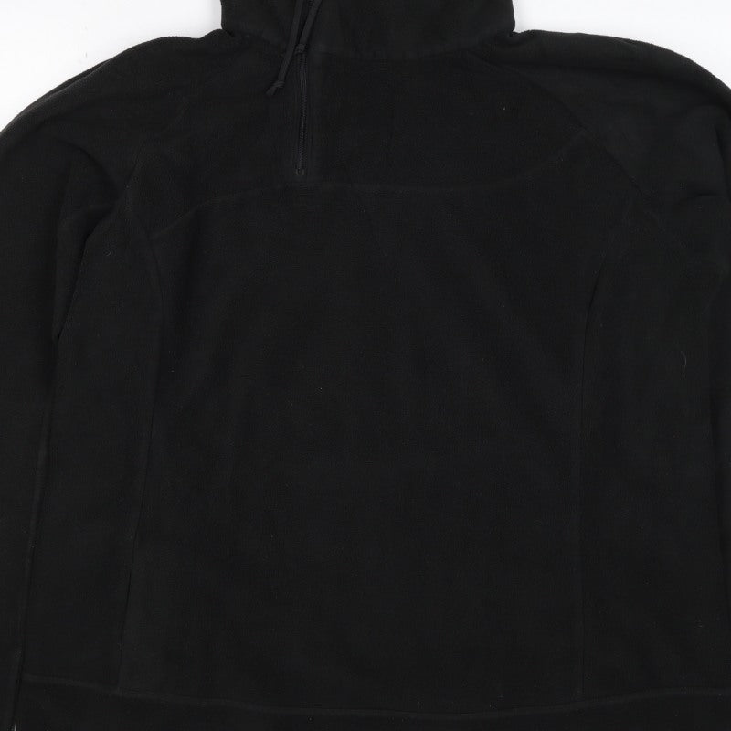Columbia Titanium Unisex Adults Black XL 1/4 Zip Fleece Sweatshirt