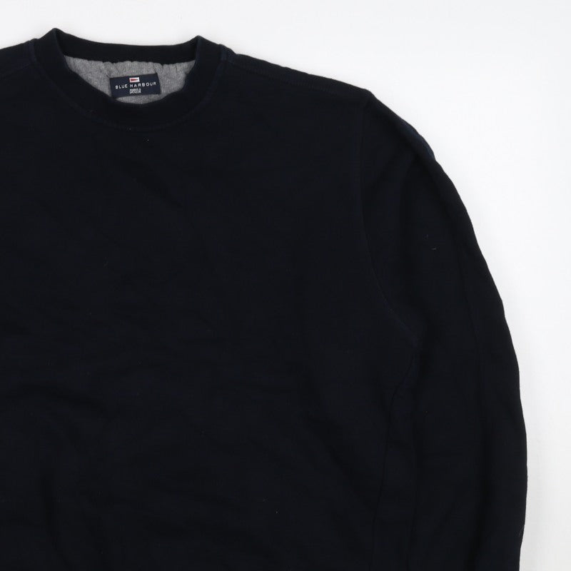 Marks and Spencer Blue Harbour Men’s Blue XL Crew Neck Sweatshirt
