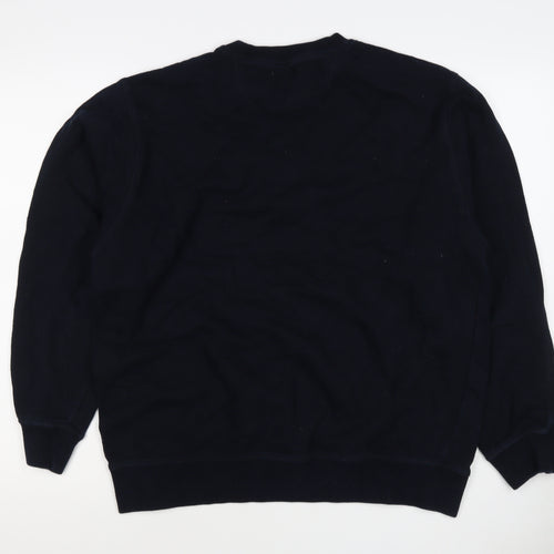Marks and Spencer Blue Harbour Men’s Blue XL Crew Neck Sweatshirt