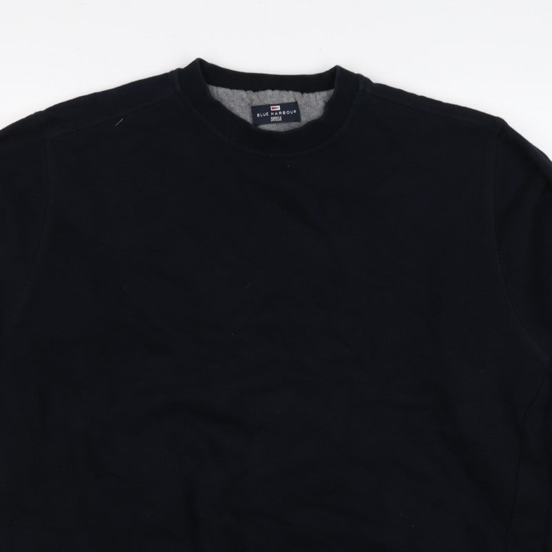 Marks and Spencer Blue Harbour Men’s Blue XL Crew Neck Sweatshirt