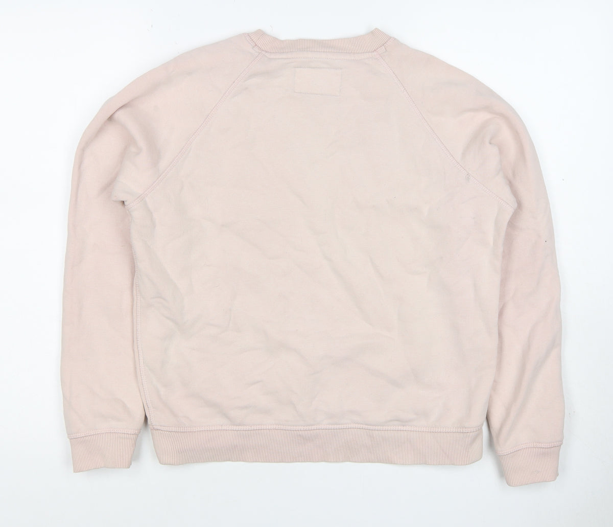 Jack Wills Women’s Pink UK 8 Logo Crew Neck Pullover Sweatshirt
