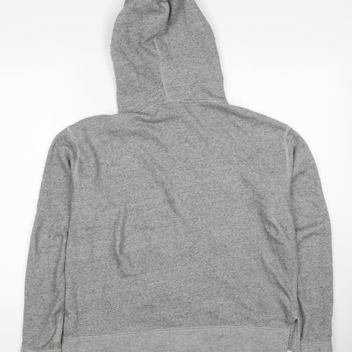 Polo Ralph Lauren Men Grey S Full Zip Hoodie Logo Cotton Blend