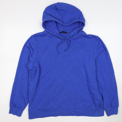 Marks and Spencer Women’s Blue Size 16 Pullover Drawstring Hoodie