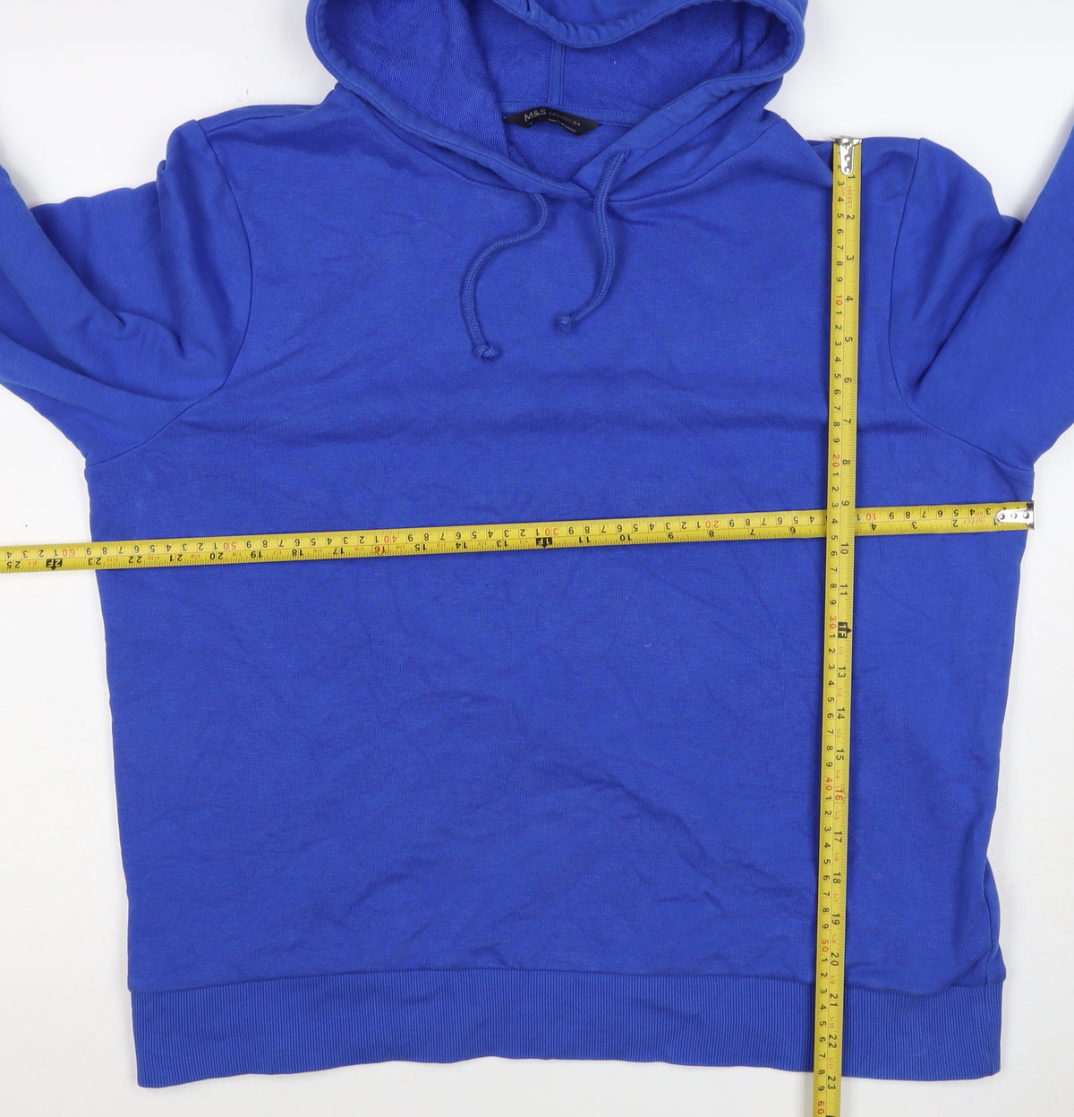 Marks and Spencer Women’s Blue Size 16 Pullover Drawstring Hoodie