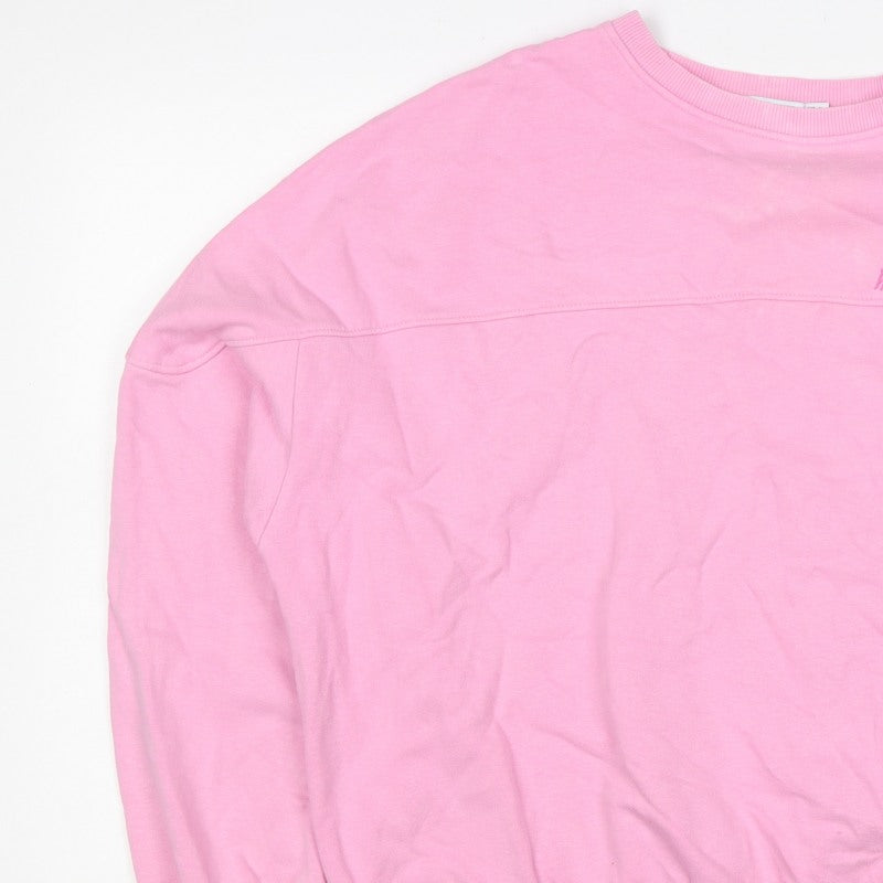 Strand Nabils Women Pink M West Coast Club Embroidered Crew Sweatshirt