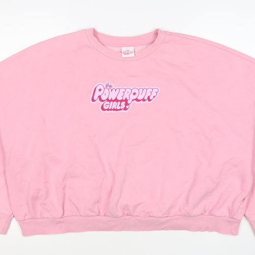 George Women’s Pink UK 22 Powerpuff Girls Graphic Pullover Sweatshirt