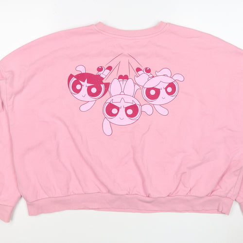 George Women’s Pink UK 22 Powerpuff Girls Graphic Pullover Sweatshirt
