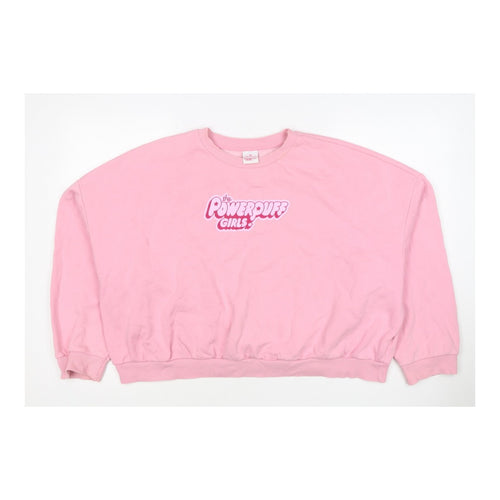 George Women’s Pink UK 22 Powerpuff Girls Graphic Pullover Sweatshirt