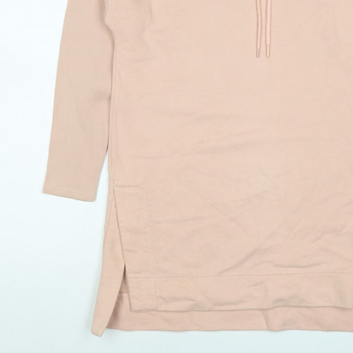 Gymshark Women’s Pink S Cowl Neck Drawstring Tunic Sweatshirt