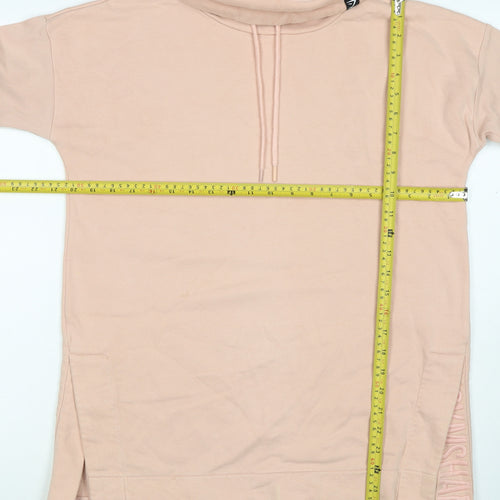 Gymshark Women’s Pink S Cowl Neck Drawstring Tunic Sweatshirt