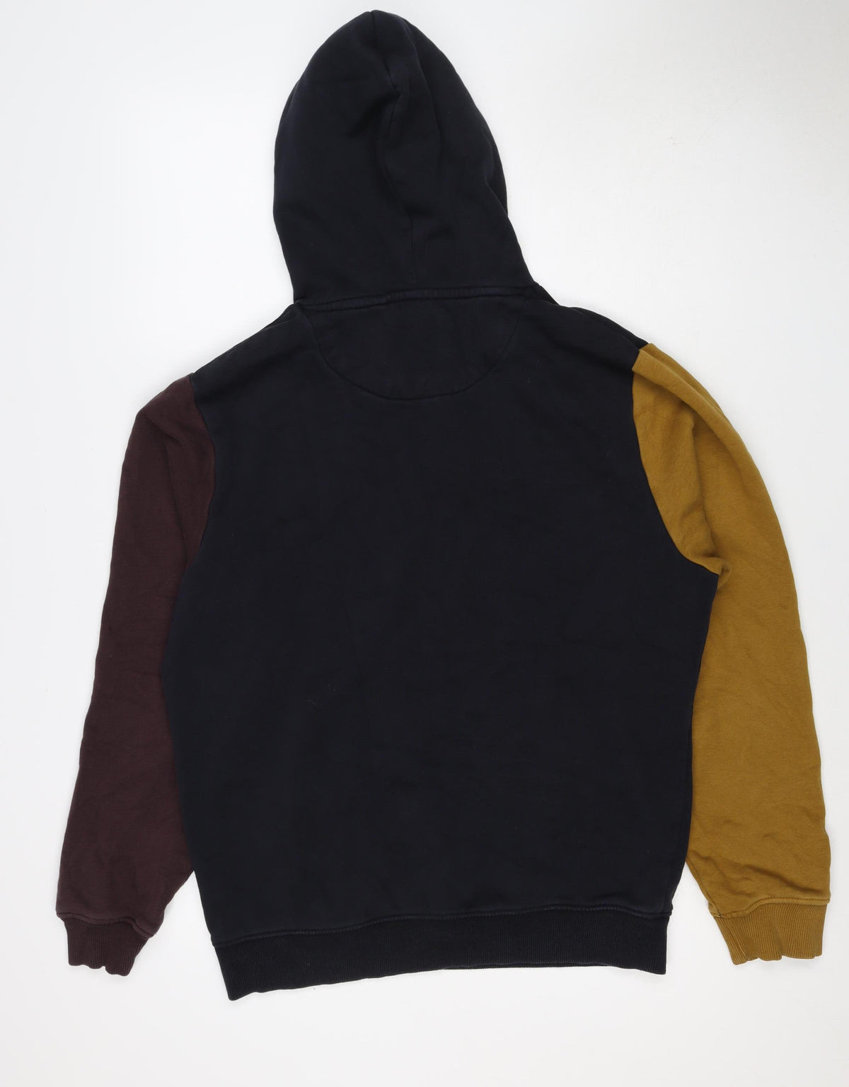Next Men’s Multicoloured M Pullover Hoodie Colour Block Logo